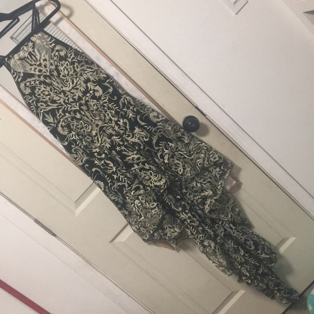 Gold/silver homecoming dress